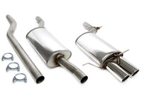 Ligne d'échappement inox 2 × 80 mm pour Audi A4 Quattro 1.8/1.8T/1.9TDI berline, -Avant, Typ B5 — TA Technix