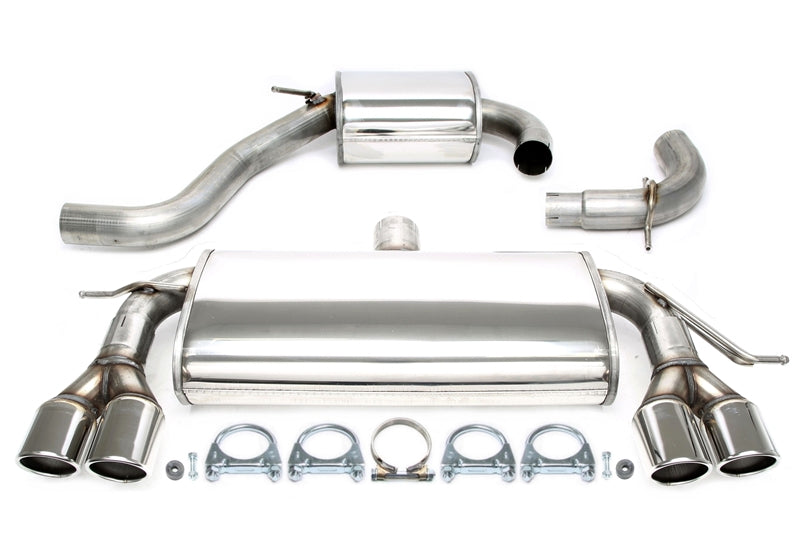 Duplex Ligne d'échappement inox 2 × 80 mm pour Audi A3 8P Sportback — TA Technix
