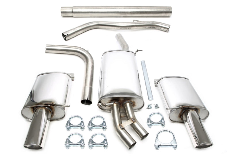 Duplex Ligne d'échappement inox 1 × 100 mm pour Audi A4 B6 berline./Avant/Cabrio — TA Technix