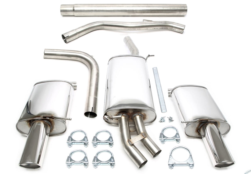 Duplex Ligne d'échappement inox 1 × 100 mm pour Audi A4 B7 berline./Avant — TA Technix