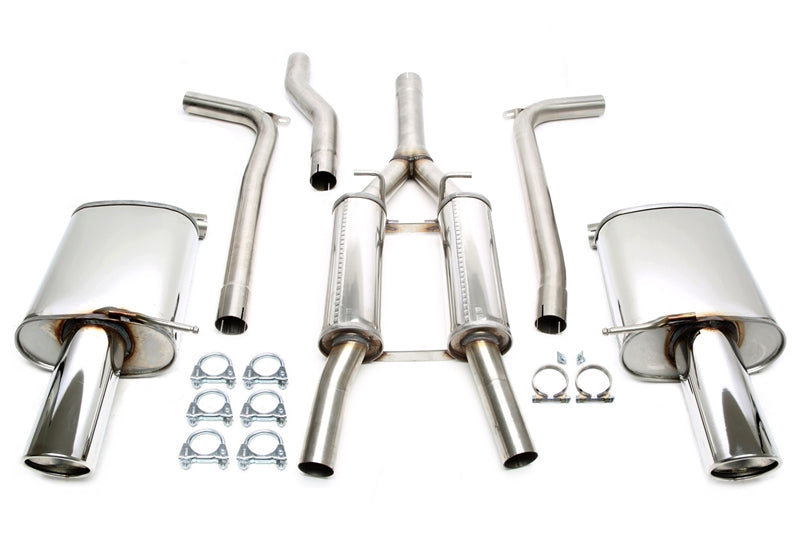 Duplex Ligne d'échappement inox 1 × 100 mm pour Audi A4 B7 Quattro berline./Avant — TA Technix