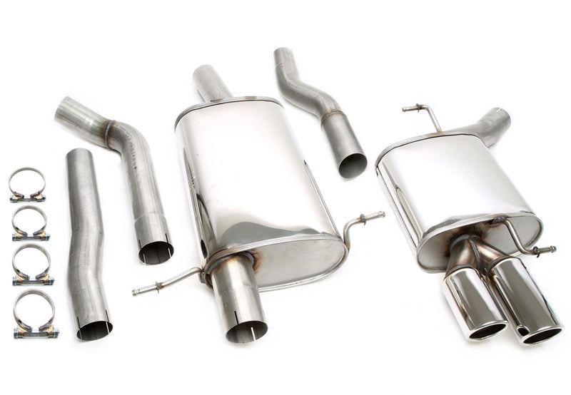 Ligne d'échappement inox 2 × 80 mm pour Audi A4 berline, -Avant, -Allroad, A5 Coupé, - Sportback, Typ B8 — TA Technix
