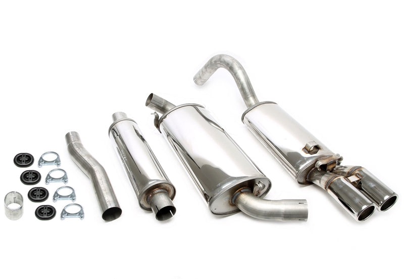 Ligne d'échappement inox 2 × 70 mm pour Audi 80/90 + Coupé type 89 — TA Technix