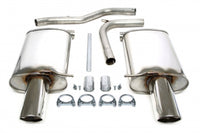 Duplex Ligne d'échappement inox 1 × 100 mm gauche + droite pour Audi A4 berline. + Avant type 8E-B6 / A4 Cabriolet type 8H-B6/B7 — TA Technix