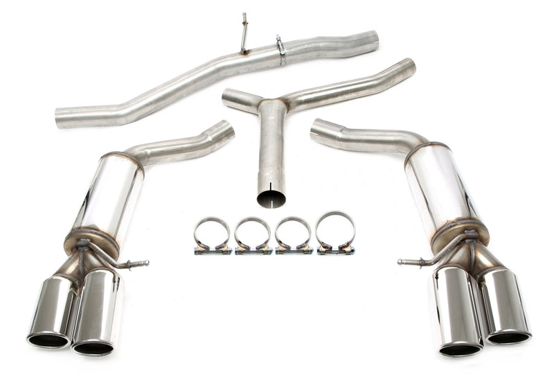 Duplex Ligne d'échappement inox 2 × 80 mm gauche + droite pour Audi A4 berline. + Avant type 8K-B8 / A5 type 8T-B8 / A5 Cabriolet type 8F-B8 — TA Technix