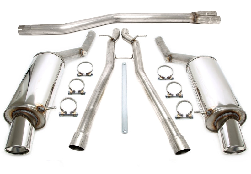 Duplex Ligne d'échappement inox 1 × 100 mm gauche + droite pour Audi A6 Quattro berline. + Avant 1.8T type 4B-C5 — TA Technix