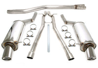 Duplex Ligne d'échappement inox 1 × 100 mm gauche + droite pour Audi A6 Quattro berline. + Avant 1.8T type 4B-C5 — TA Technix