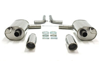 Duplex Ligne d'échappement inox 1 × 100 mm gauche + droite pour Audi A6 Quattro berline. + Avant type 4F-C6 / A6 Allroad type 4FH-C6 — TA Technix