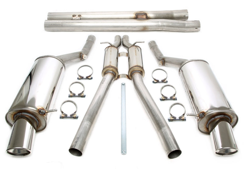 Duplex Ligne d'échappement inox 1 × 100 mm gauche + droite pour Audi A6 Quattro berline. + Avant 2.5TDI/2.7T type 4B-C5 — TA Technix