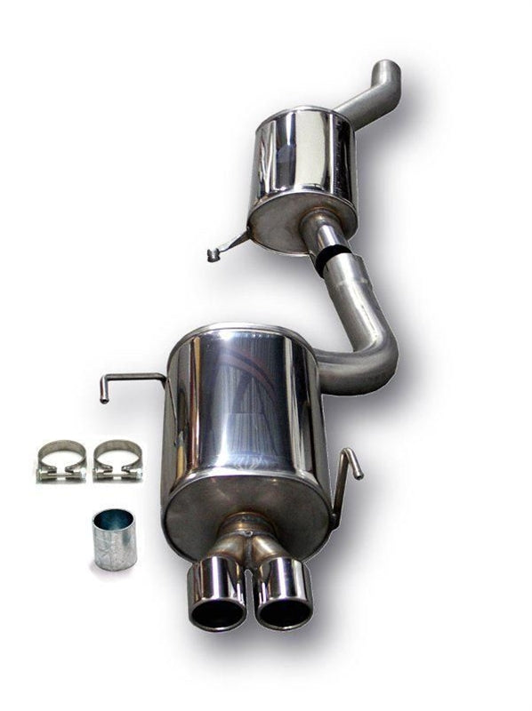 Ligne d'échappement inox 2 × 80 mm pour Audi 80/B4 S2/RS2 berline. + Avant Typ B4 — TA Technix