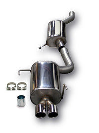 Ligne d'échappement inox 2 × 80 mm pour Audi 80/B4 S2/RS2 berline. + Avant Typ B4 — TA Technix