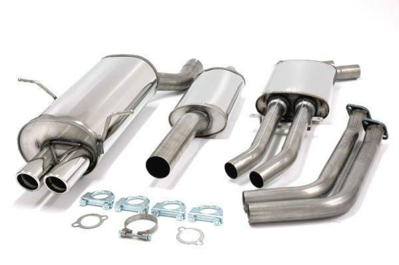 Ligne d'échappement inox 2 × 70 mm pour BMW 320i/323i/328i M52 E46 berline./Coupé/Touring — TA Technix
