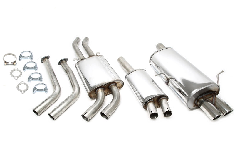 Ligne d'échappement inox 2 × 70 mm pour BMW 320i/325i/330i M54 E46 berline./Coupé/Touring/Cabrio — TA Technix