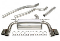Duplex Ligne d'échappement inox 2 × 80 mm gauche + droite pour BMW 3er berline. + Touring 320i Typ F30,F31 / 4er Cabriolet/Coupé/Gran Coupé 420i Typ F32,F33,F36 — TA Technix