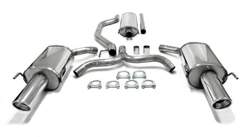 Duplex Ligne d'échappement inox 1 × 100 mm pour Opel Vectra C berline. 4/5-portes — TA Technix