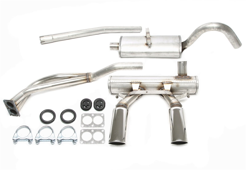 Duplex Ligne d'échappement inox 2x70 × 90 mm pour Opel GT 1.9l — TA Technix