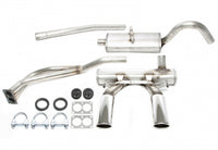 Duplex Ligne d'échappement inox 2x70 × 90 mm pour Opel GT 1.9l — TA Technix