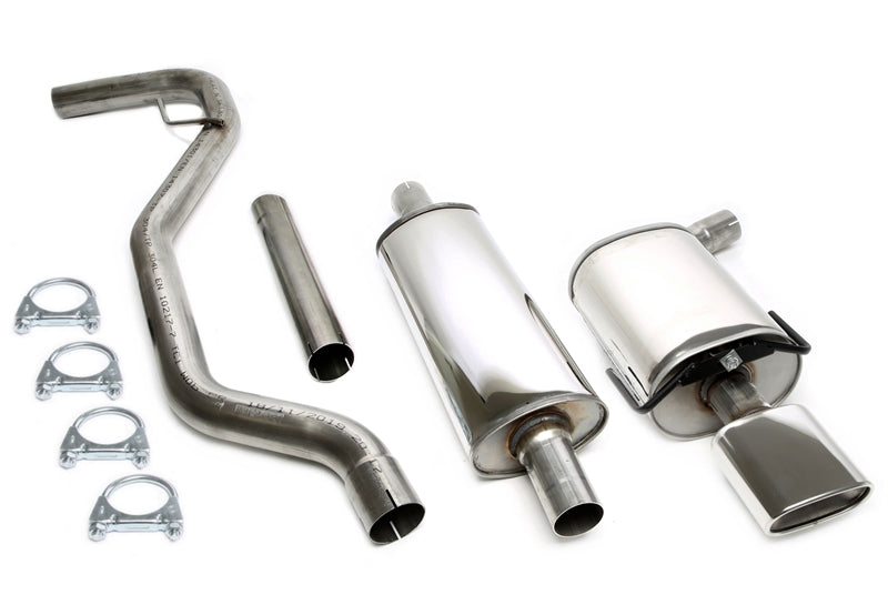 Ligne d'échappement inox 85 × 150 mm pour Saab 9-3 1.8T/2.0T Typ YS3F — TA Technix