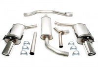 Duplex Ligne d'échappement inox 1 × 100 mm gauche + droite pour Saab 9-3 2.0T/2.8T Typ YS3F — TA Technix