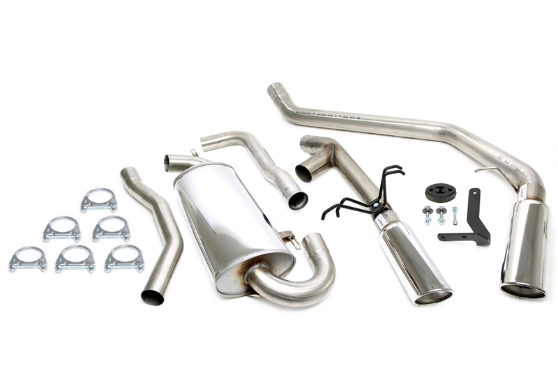 Duplex Ligne d'échappement inox 1 × 100 mm gauche + droite pour Volvo 850-S70-V70 I Turbo Typ L, LS, N — TA Technix