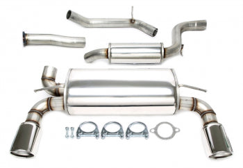 Duplex stainless steel exhaust system 1 × 100 mm left + right for Volvo C30 T5 Facelift Type M — TA Technix