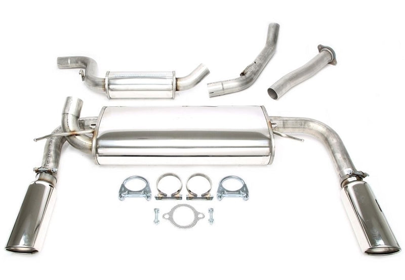 Duplex Ligne d'échappement inox 1 × 100 mm gauche + droite pour Volvo S40 II/V50 Turbo Typ M — TA Technix