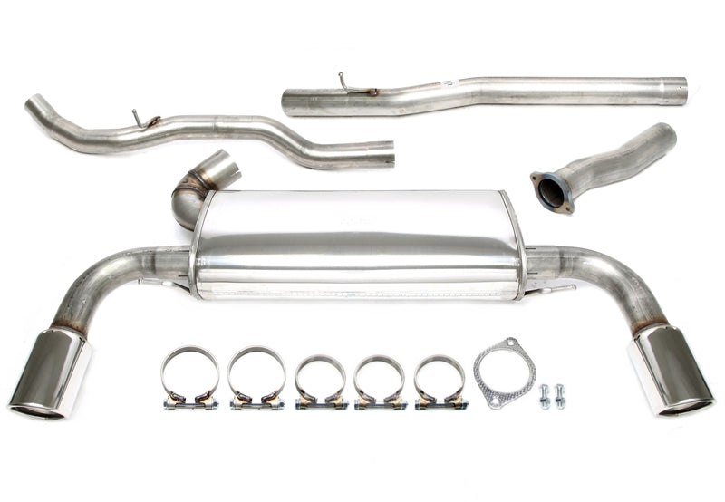 Duplex Ligne d'échappement inox 1 × 100 mm gauche + droite pour Volvo S60 II/V60 T3/T4/T5 tous 2WD Typ F — TA Technix