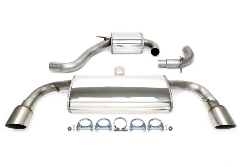 Duplex Ligne d'échappement inox 1 × 100 mm arête vive pour VW Golf VI GTI — TA Technix