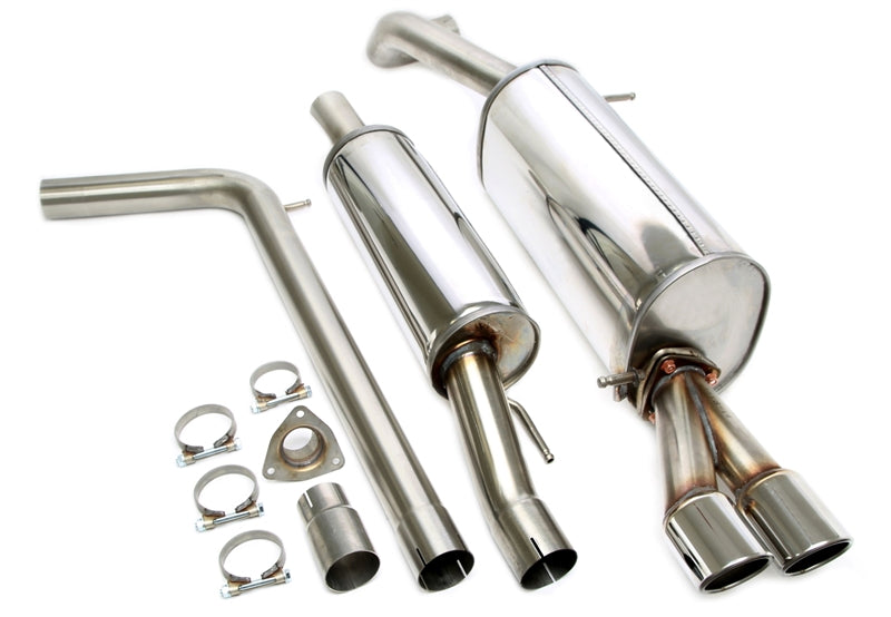 Ligne d'échappement inox 2 × 80 mm pour VW Polo 6R — TA Technix