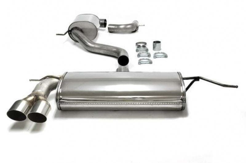 Ligne d'échappement inox 2 × 80 mm arête vive pour VW Golf V/VI / Audi A3 8P — TA Technix