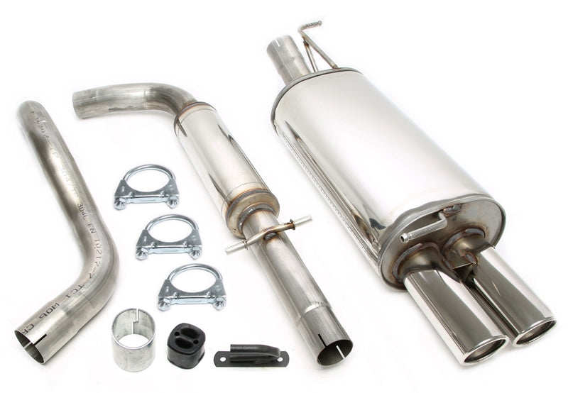 Ligne d'échappement inox 2 × 80 mm pour Audi A3 type 8L/ VW Golf IV type 1J, New Beetle type 1C — TA Technix