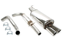 Ligne d'échappement inox 2 × 80 mm pour Audi A3 type 8L / VW Golf IV type 1J / New Beetle type 1C,9C — TA Technix