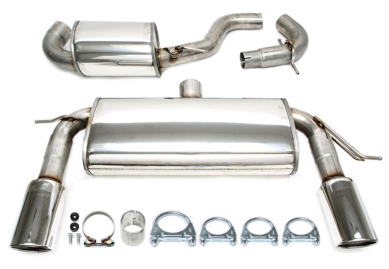 Duplex Ligne d'échappement inox 1 × 100 mm gauche + droite pour Seat Leon Cupra 2.0 TFSi type 1P — TA Technix