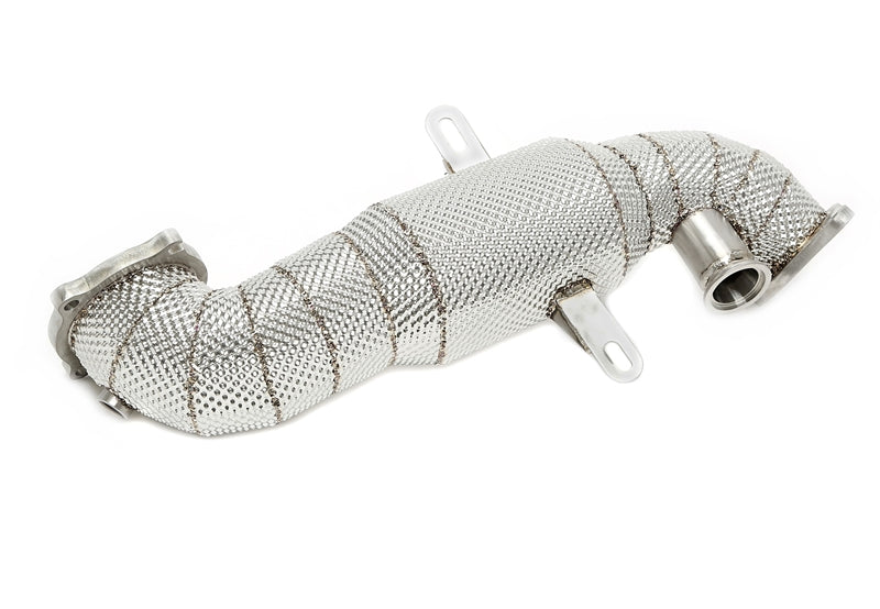 Downpipe avec Écran thermique et catalyseur pour Alfa Romeo Giulia 2.0l Turbo type 952 / Stelvio 2.0l Turbo Q4 type 949 — TA Technix