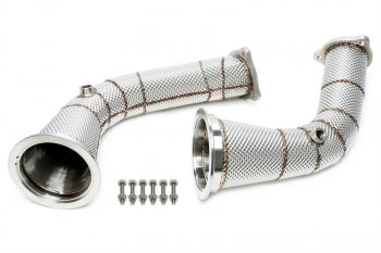 Downpipe met hitteschild voor Audi A4-RS4, A5-RS5 type B9 — TA Technix
