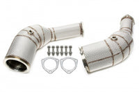 Downpipe with heat shield for Audi A6-RS6 C8, A7 Sportback-RS7 — TA Technix