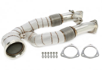 Downpipe z osłoną termiczną i katalizatorem do Audi TT-RS typ 8J, A3 Sportback RS3 typ 8P, Q3 RS Quattro 2.5 TFSI typ 8U — TA Technix