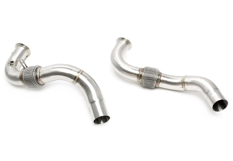 Downpipe sans catalyseur avec flexible pour BMW 5er Série F10, 6er Série F06 - 550i/650i - code moteur N63 — TA Technix