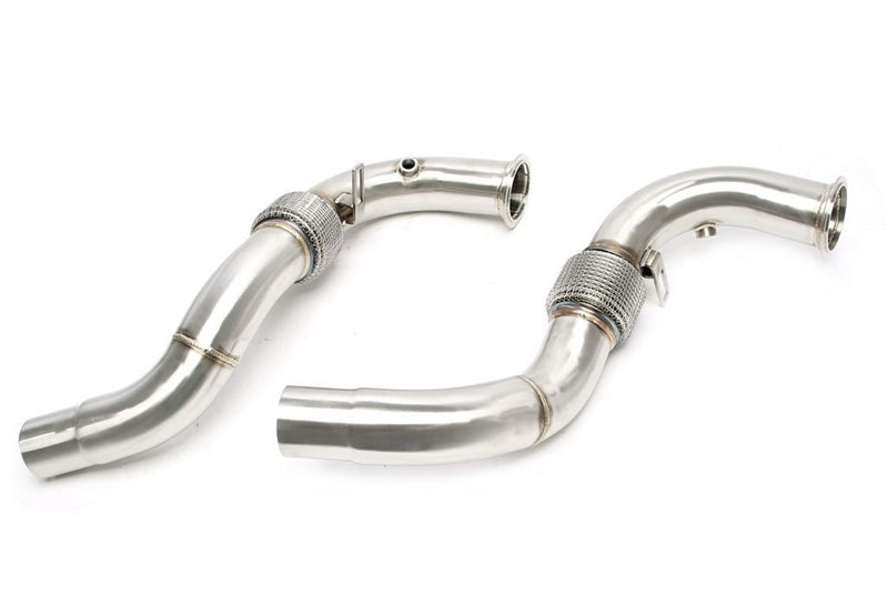 Downpipe sans catalyseur avec flexible pour BMW 5er Série F10, 6er Série F06 - 550i/650i - code moteur N63 — TA Technix