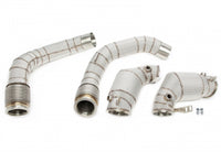 Downpipe with heat shield and catalytic converter for BMW 5 Series M5 Type F90, 8 Series M8 Type F91/F92/F93 - engine code S63M — TA Technix