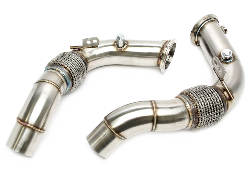 Downpipe sans catalyseur avec flexible pour BMW 5er Série M5 Typ F10, 6er Série M6 Typ F12/F13/F06 - code moteur S63 B44 — TA Technix