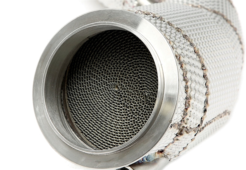 Downpipe avec Écran thermique et catalyseur pour BMW 2er Série M2 Typ F87, 3er Série M3 Typ F80, 4er Série M4 Typ F82, F83 - code moteur S55 — TA Technix