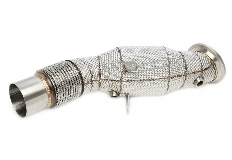 Downpipe avec Écran thermique et catalyseur pour BMW 1er Série Typ F20, F21, 2er Série Typ F22, F23, 3er Série Typ F30, F31, F34 , G20, G21, 4er Série Typ F32, F33, F36, 5er Série Typ G30, G31, X3 Typ G01, X4 Typ G02 - code moteur B48 — TA Technix