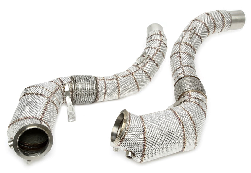 Downpipe avec Écran thermique et catalyseur pour BMW 5er Typ G30,G30N, 7er Série Typ G11N/G12N, 8er Série Typ G14/G15/G16, X5 Typ G05, X6 Typ G06, X7 Typ G07 - code moteur N63 — TA Technix