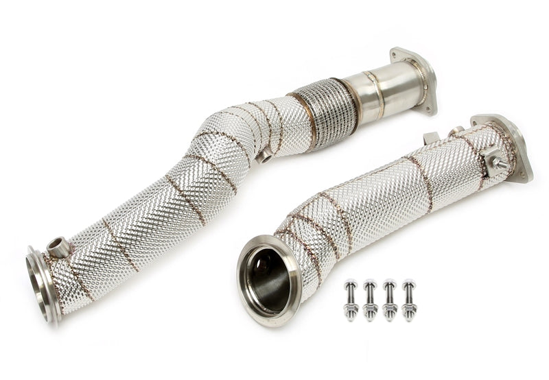 Downpipe avec Écran thermique et flexible pour BMW 2er Série M2 Typ G87, 3er Série M3 Typ G80, 4er Série M4 Typ G82 - code moteur S58 — TA Technix
