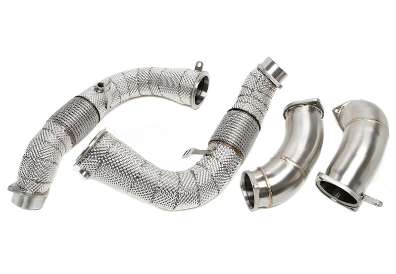 Downpipe sans catalyseur et Écran thermique pour BMW X5M (G05), X6M (G06) - modèles avec code moteur S68 — TA Technix