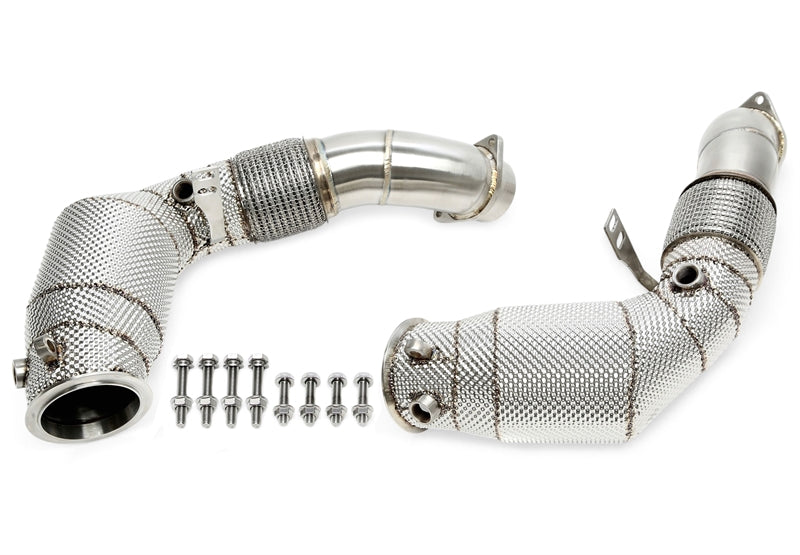 Downpipe avec catalyseur et Écran thermique adapté BMW 7er Série (G70), X5/X6/X7 Série (G05, G06, G07) — TA Technix