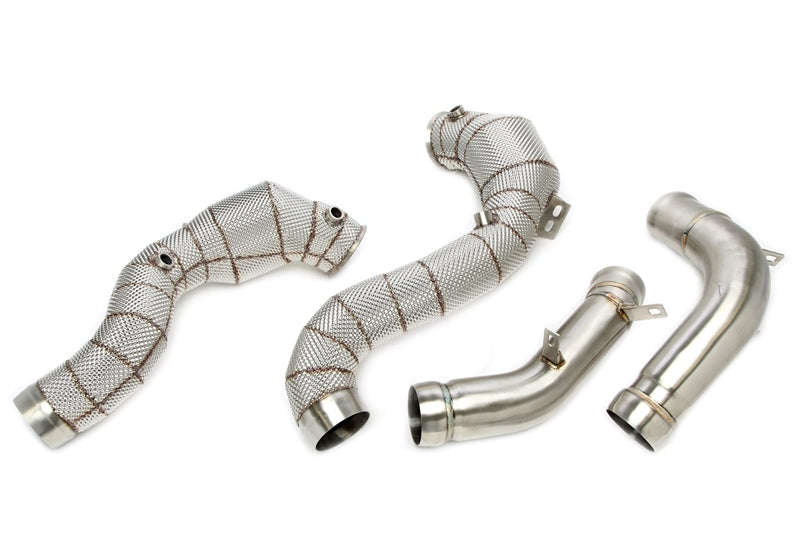 Downpipe avec Écran thermique et catalyseur pour Mercedes-Benz E-Klasse AMG E63, E63S (W213, S213) - code moteur M177 — TA Technix