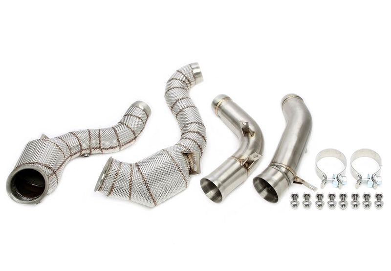 Downpipe avec Écran thermique et catalyseur pour Mercedes-Benz E-Klasse AMG E63, E63S (W213, S213) - code moteur M177 — TA Technix