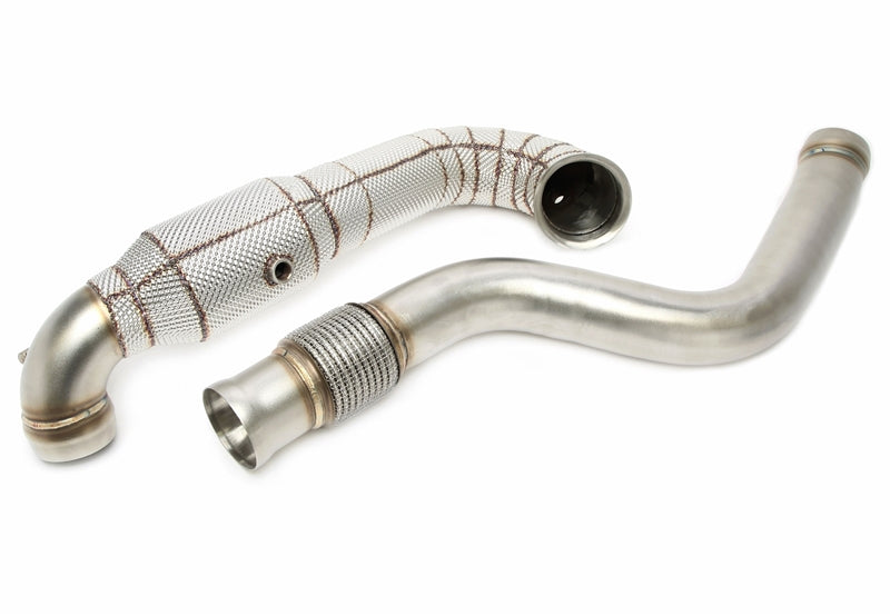 Downpipe avec Écran thermique et catalyseur pour Mercedes Benz CLA-Klasse Coupé C117, CLA Shooting Brake X117, C45 AMG - code moteur M133 — TA Technix